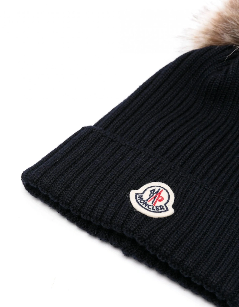 Kids Bobble Hat Navy
