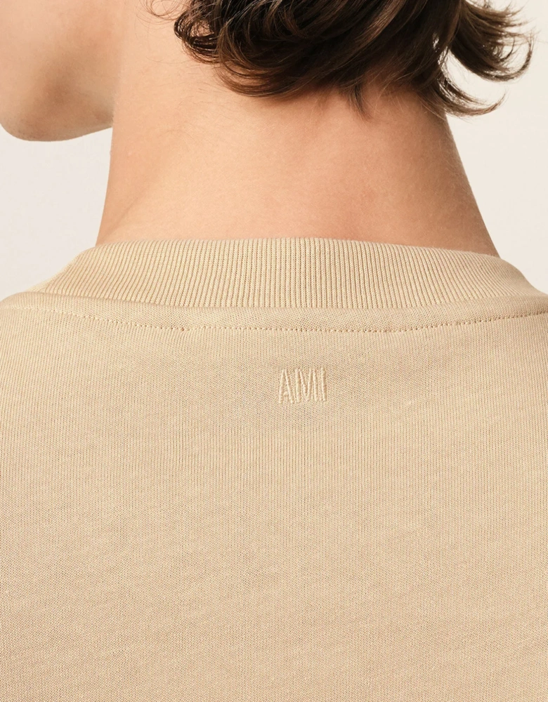 Beige Cotton Ami de Coeur T-Shirt