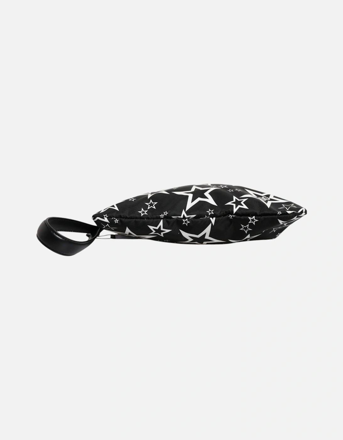 Stars Print Pouch with Silver-Tone Hardware Women - Black And White