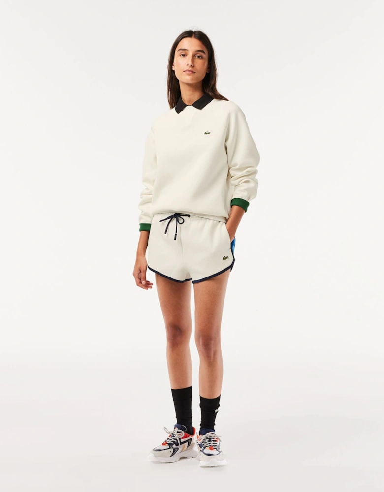 Crew Neck Double Sided Piqué Jogger Sweatshirt