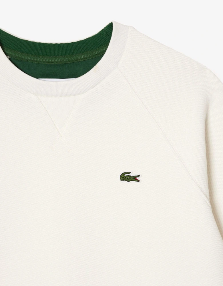 Crew Neck Double Sided Piqué Jogger Sweatshirt