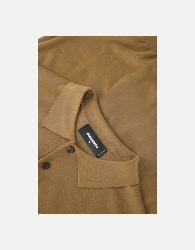 D2 Wool Polo Camel