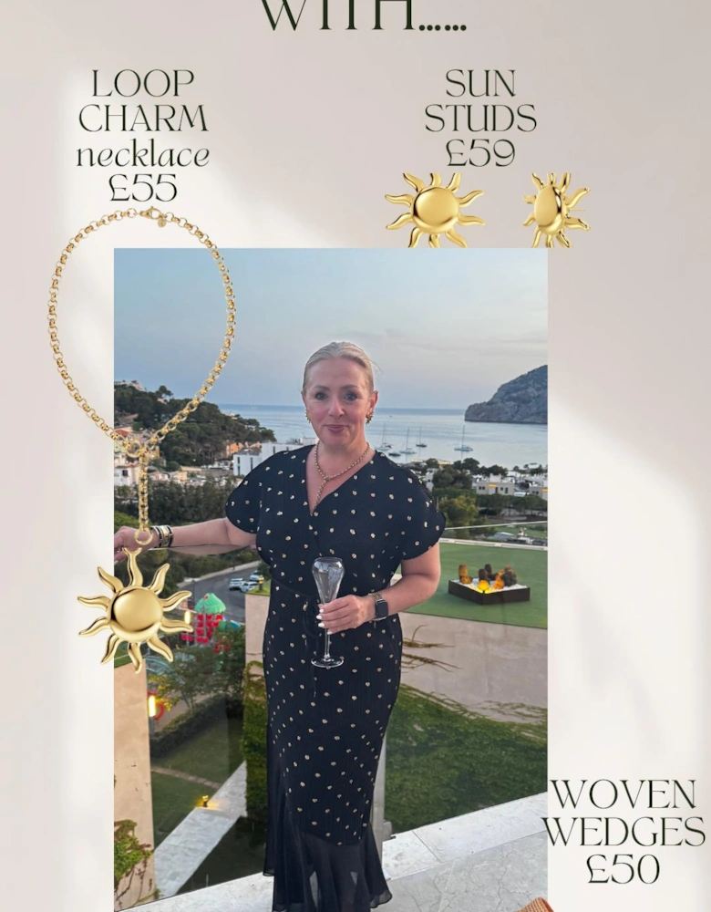 Black plisse Fifi dress