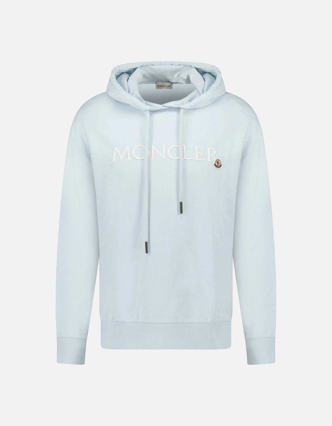 Embroidered Logo Hoodie in Light Blue, 4 of 3