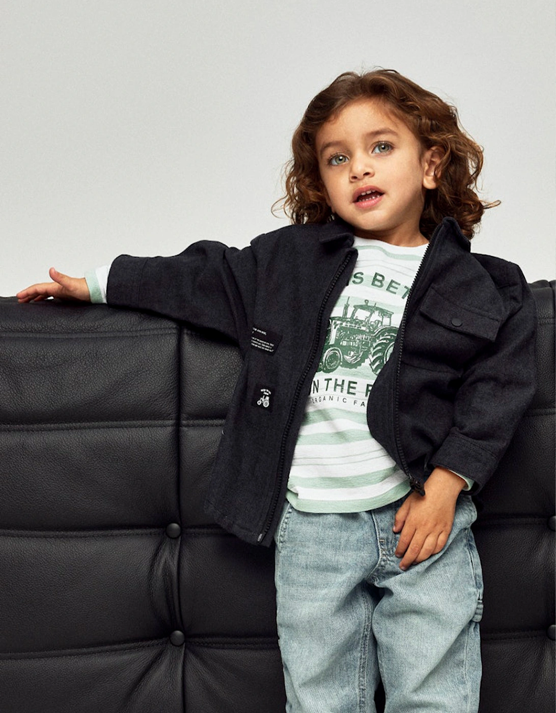 Mini Boy's Landon Long Sleeve Top Bright White