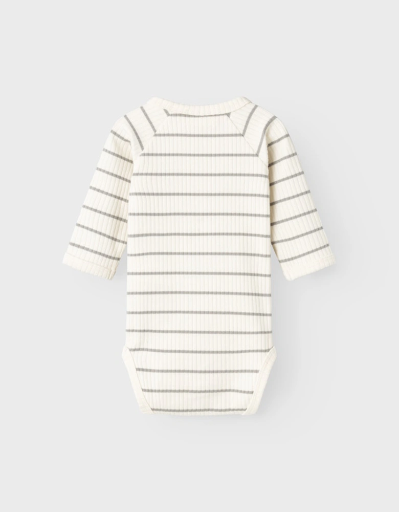 Baby Boy's Kail Long Sleeve Slim Bodysuit Coconut Milk