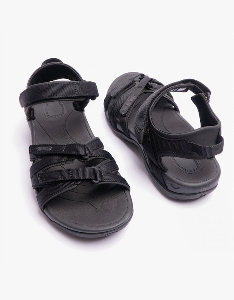 TIRRA Womens Strappy Sandals Black/Black