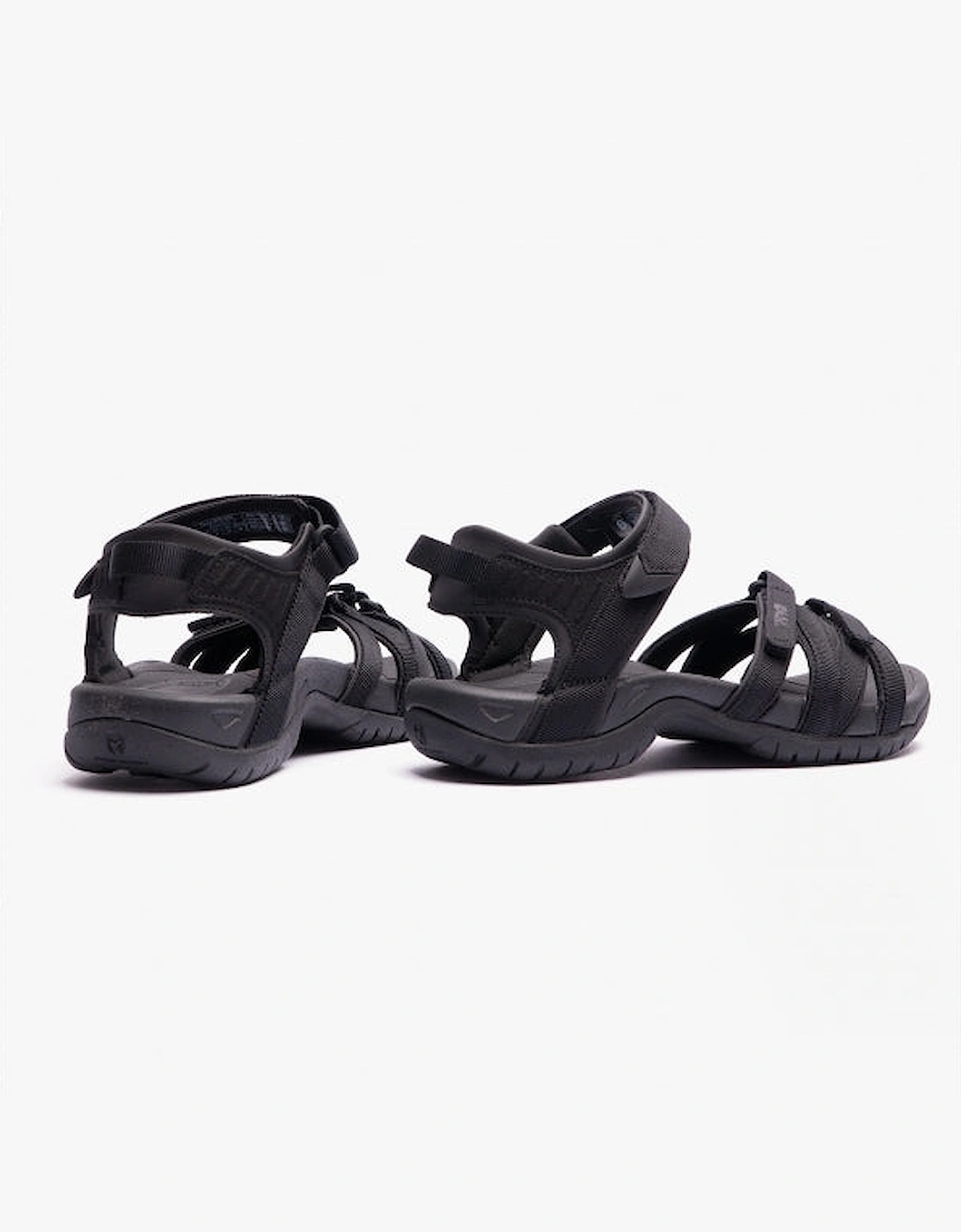 TIRRA Womens Strappy Sandals Black/Black