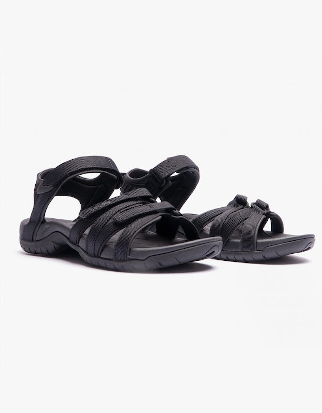 TIRRA Womens Strappy Sandals Black/Black