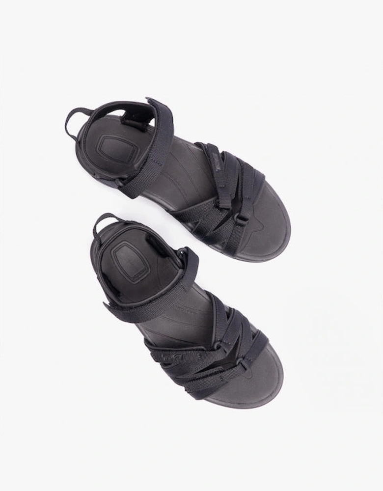 TIRRA Womens Strappy Sandals Black/Black