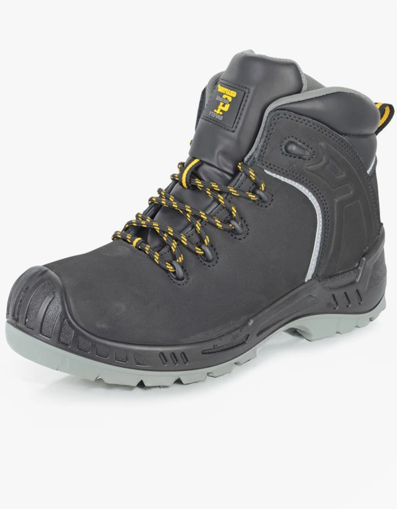 M314A Mens Composite Toe Safety Ankle Boots Black