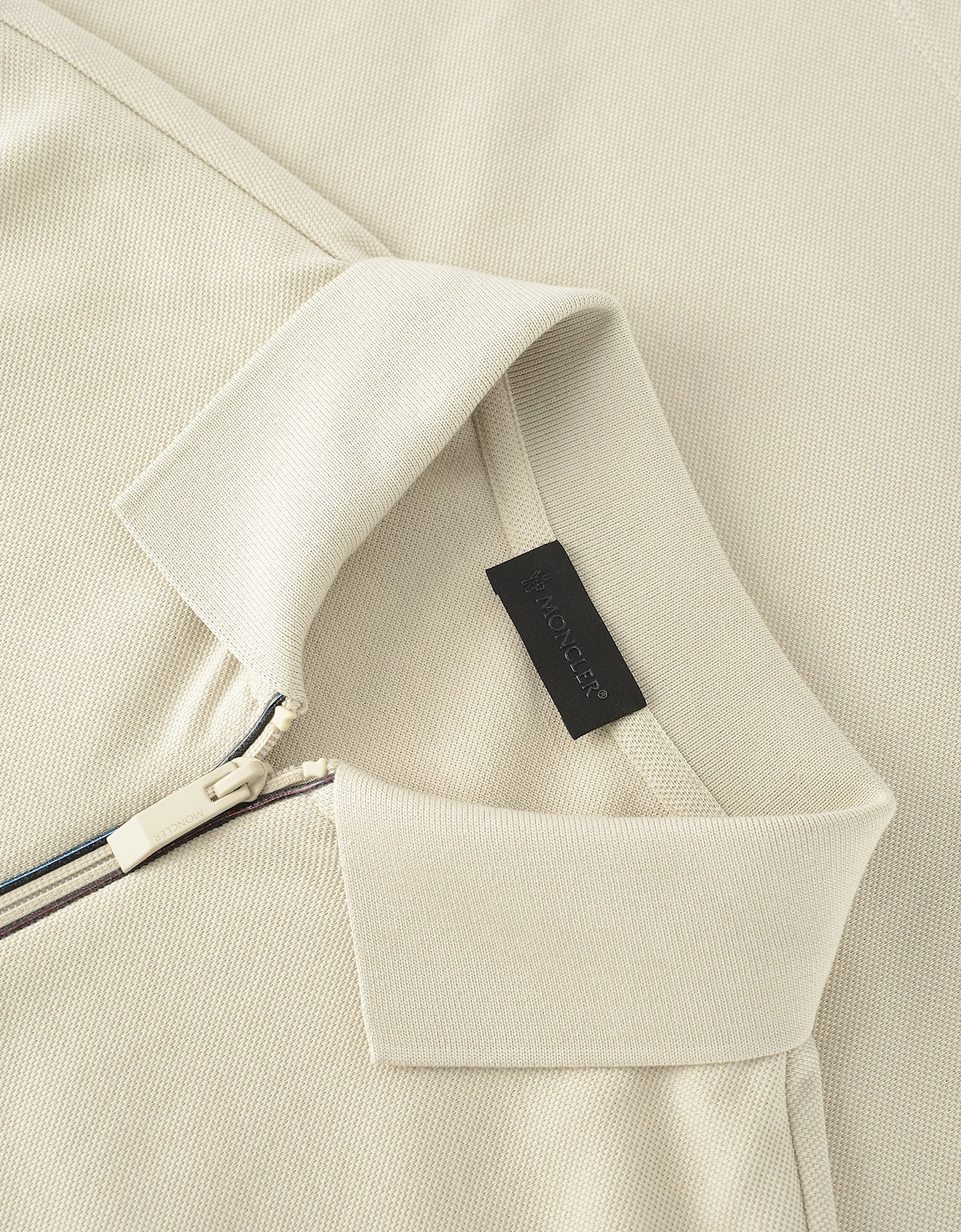 Zip Polo Beige