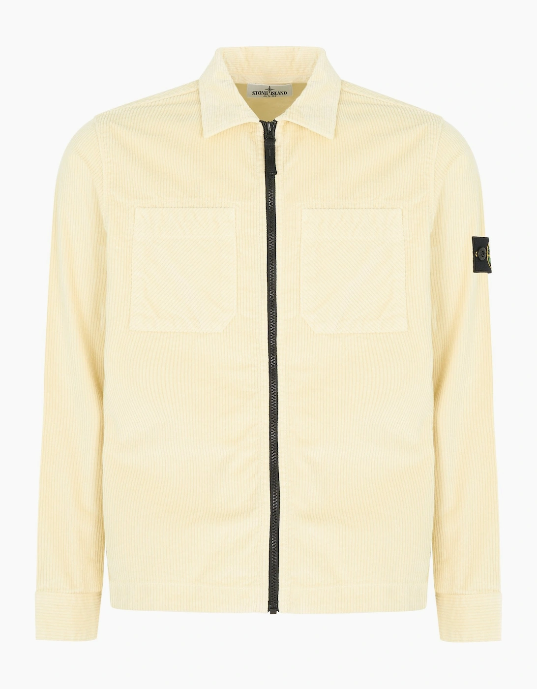 Stone Island Boy's Kids S0199 Corduroy Overshirt Ivory - Cream - Size: 12 years