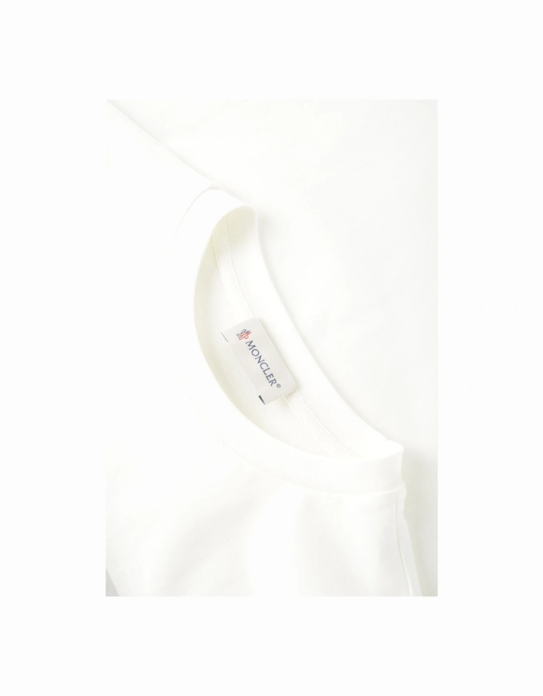 Kids LS Branded T-shirt White