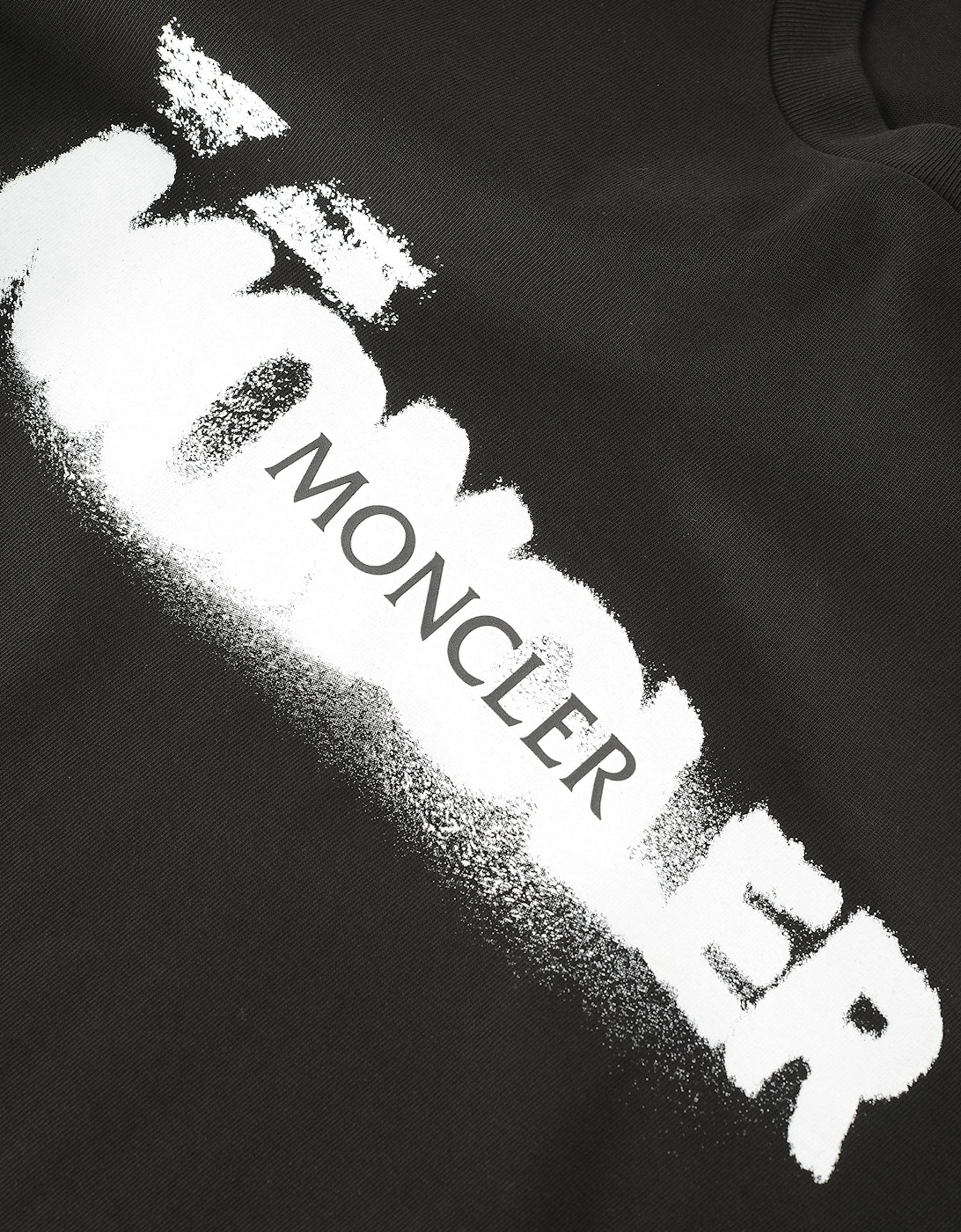 Branded Cotton T-shirt Black
