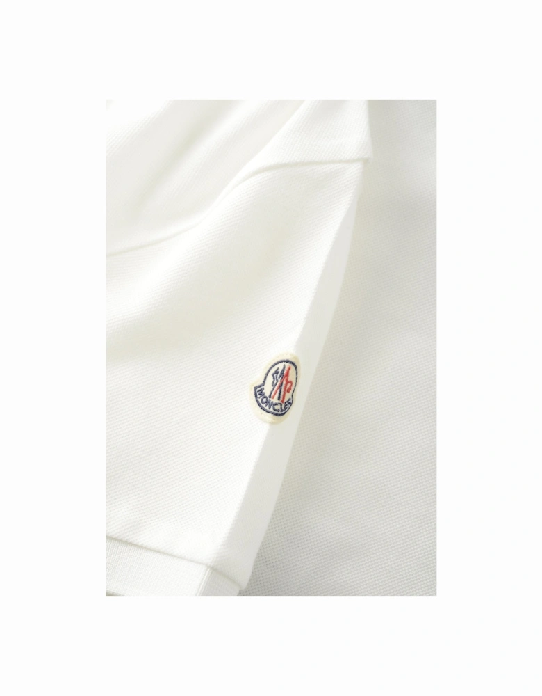 Kids Trim Collar Polo White