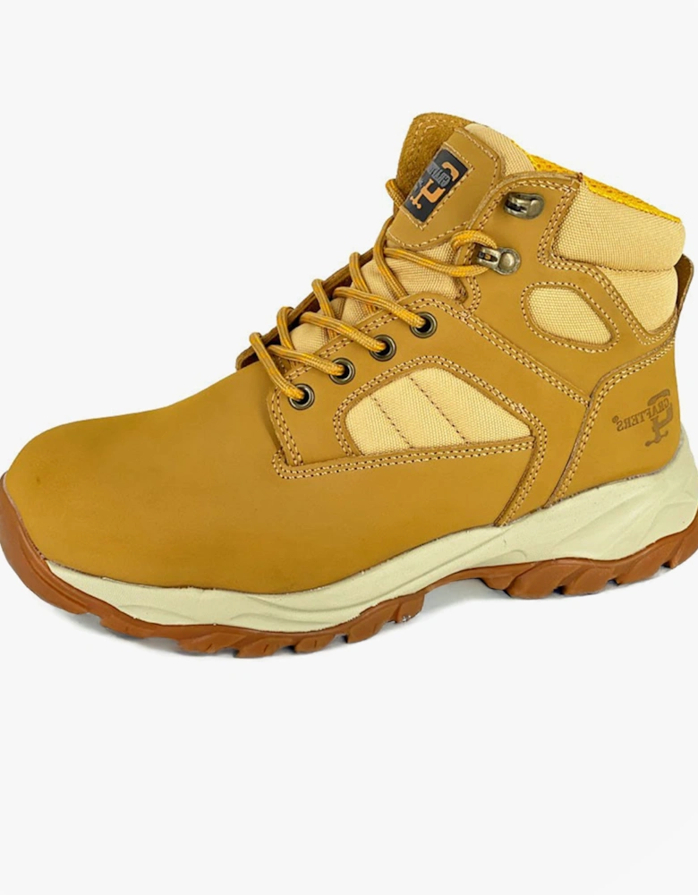 M292N Mens Nubuck Safety Ankle Boots Honey