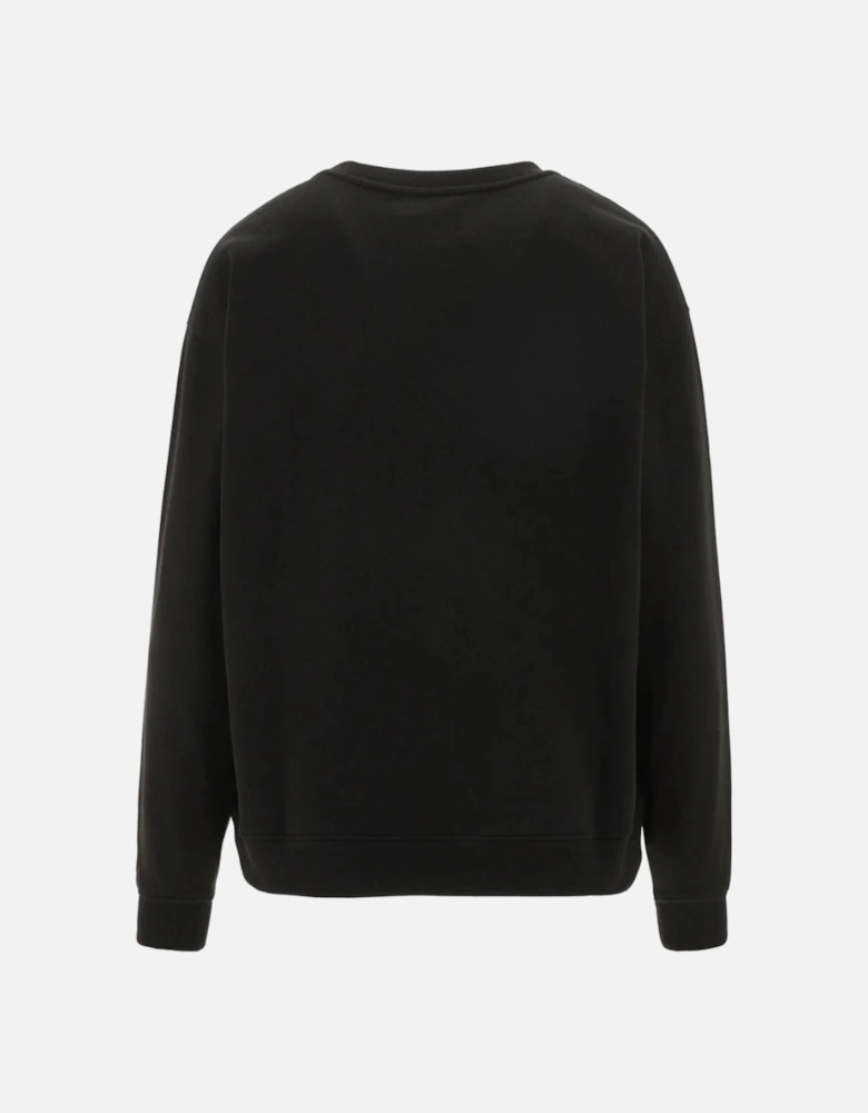 Paris Blocked Logo Sweatshirt in Black