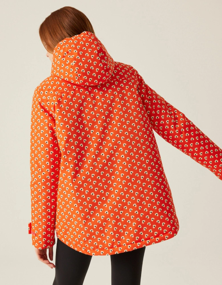 Womens Orla Kiely Mid Length Waterproof Jacket