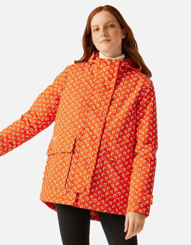 Womens Orla Kiely Mid Length Waterproof Jacket
