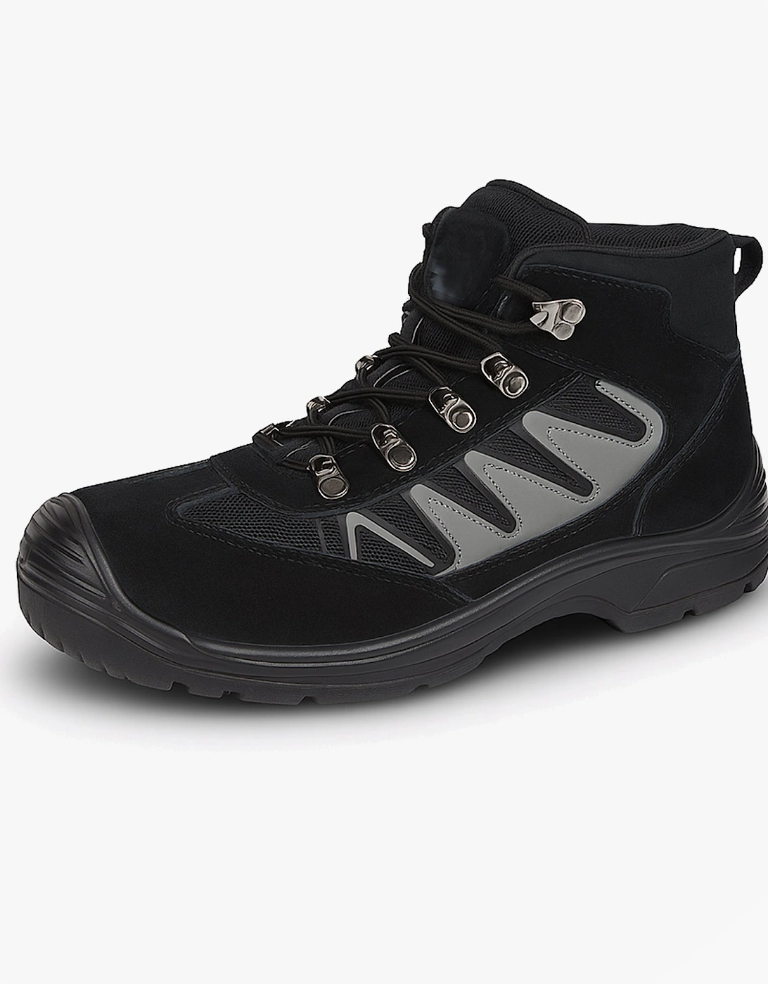 M074A Mens Safety Ankle Boots Black, 5 of 4