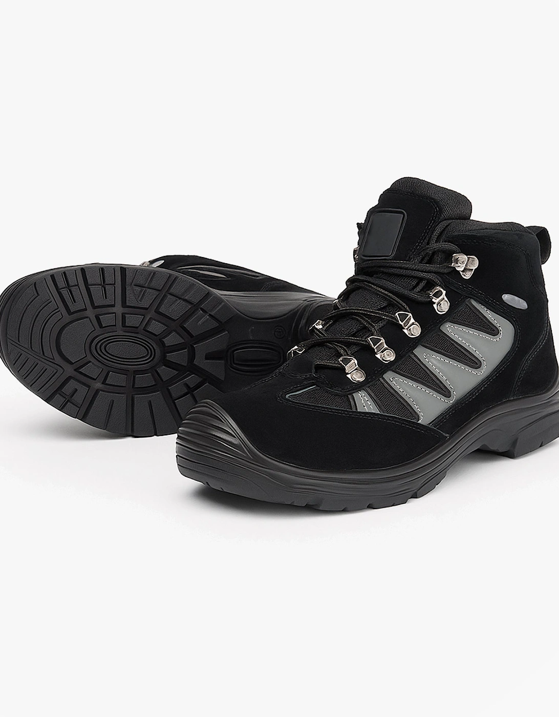 M074A Mens Safety Ankle Boots Black