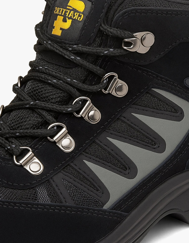 M074A Mens Safety Ankle Boots Black