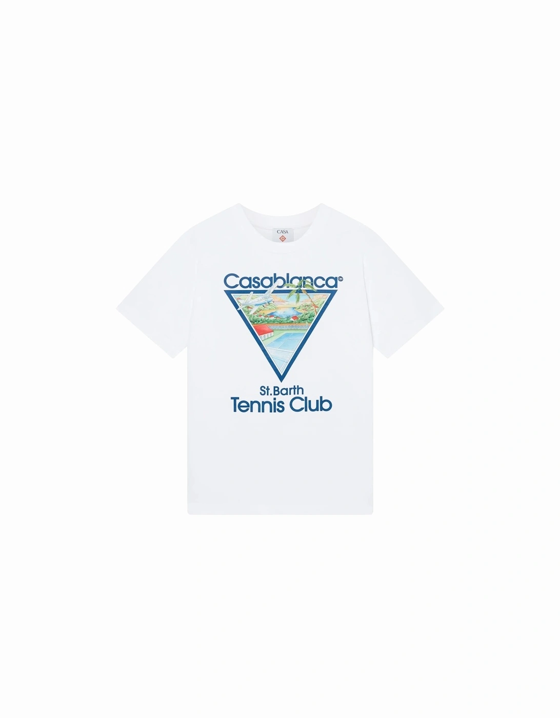 CASABLANCA Mens T Shirt Tennis Club Icon Crew Summer Tee, 6 of 5