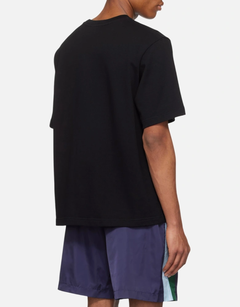 Mens T Shirt Beach Wave Printed Oversized Crew Neck Summer Tee