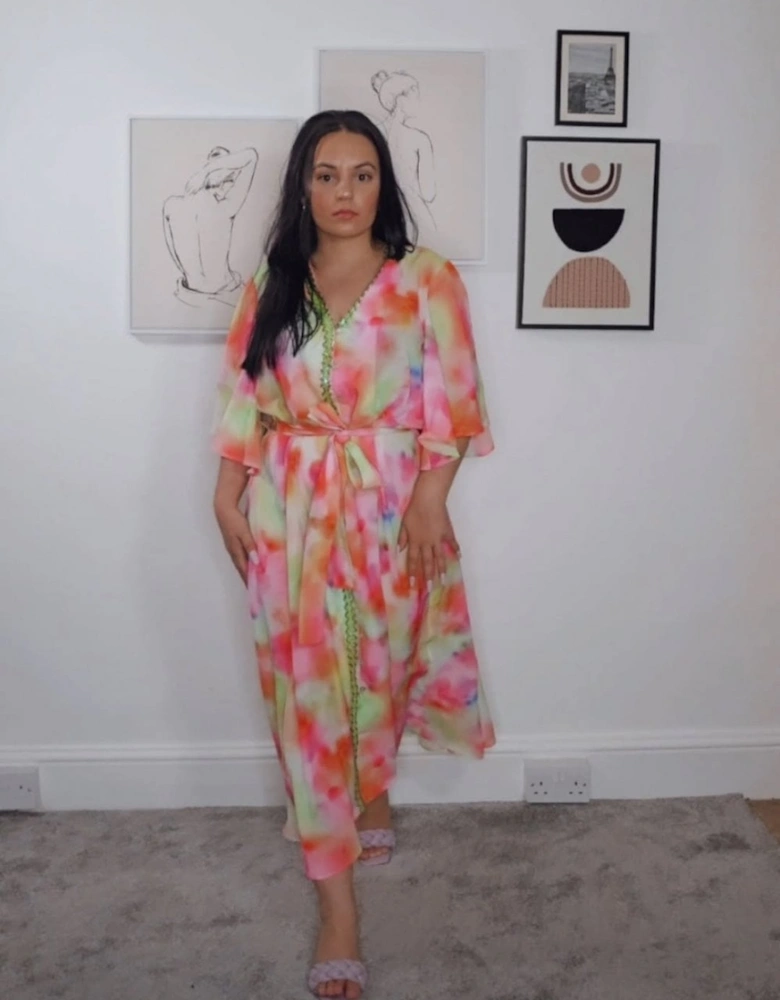 The Pink Lauren Floral Maxi Dress