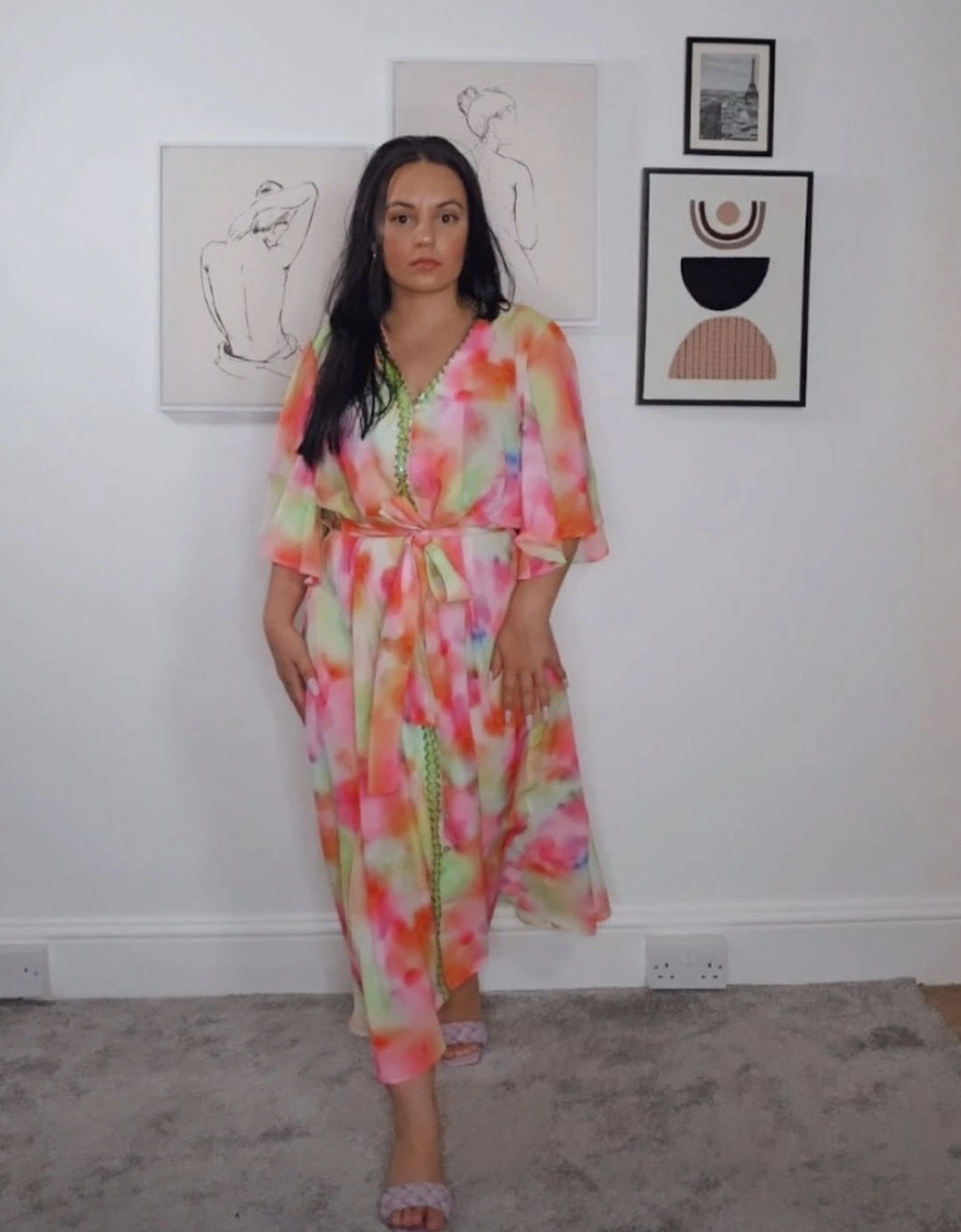The Pink Lauren Floral Maxi Dress