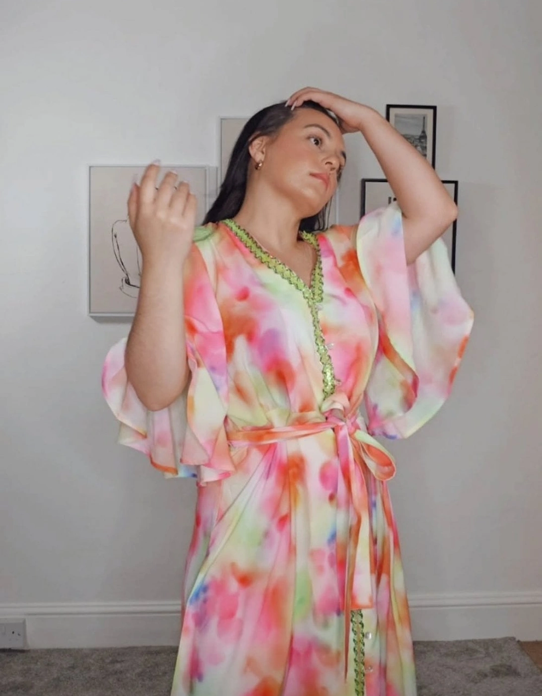 The Pink Lauren Floral Maxi Dress