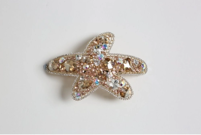Star Fish Diamante Hair Clip