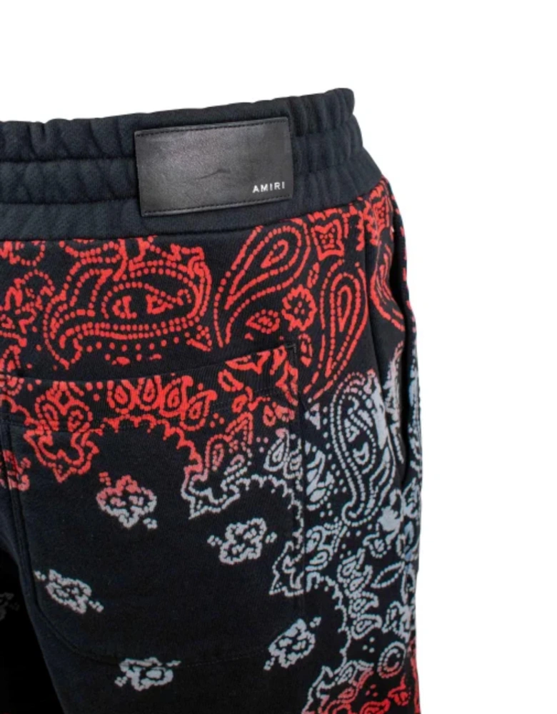 BANDANA BLEACH SHORTS RED / WHITE