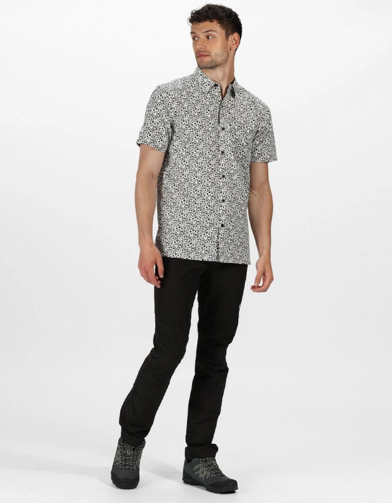 Mens Mindano V Short Sleeved Checked Shirt