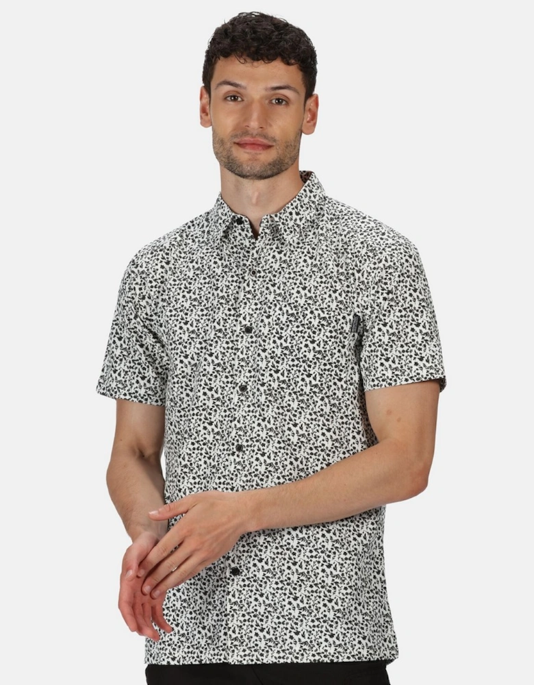 Mens Mindano V Short Sleeved Checked Shirt