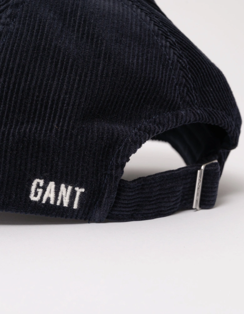 Mens G Logo Corduroy Cap - 433 Evening Blue