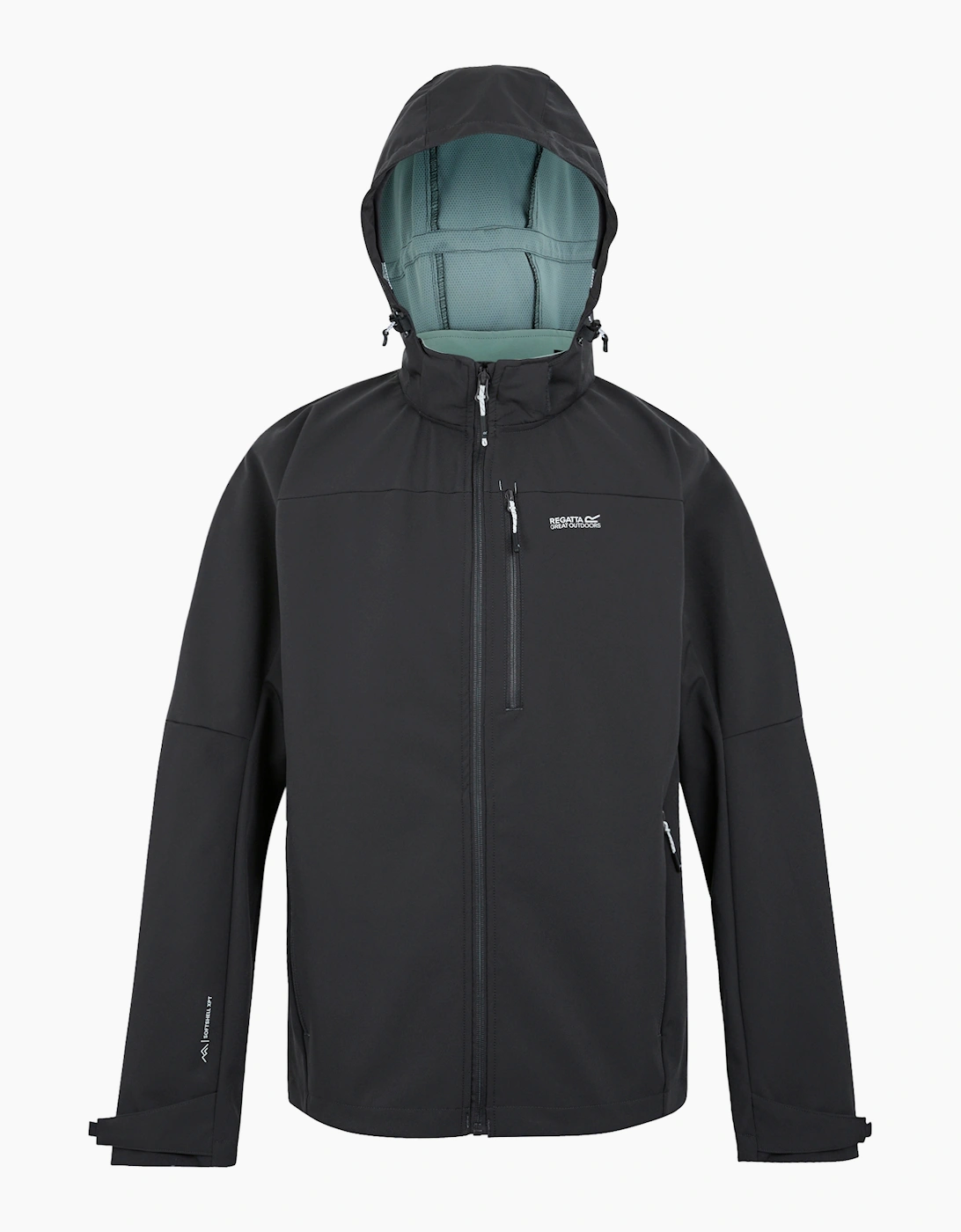 Regatta Men's Black Arana Waterproof Soft Shell Jacket - Size 38/Regular
