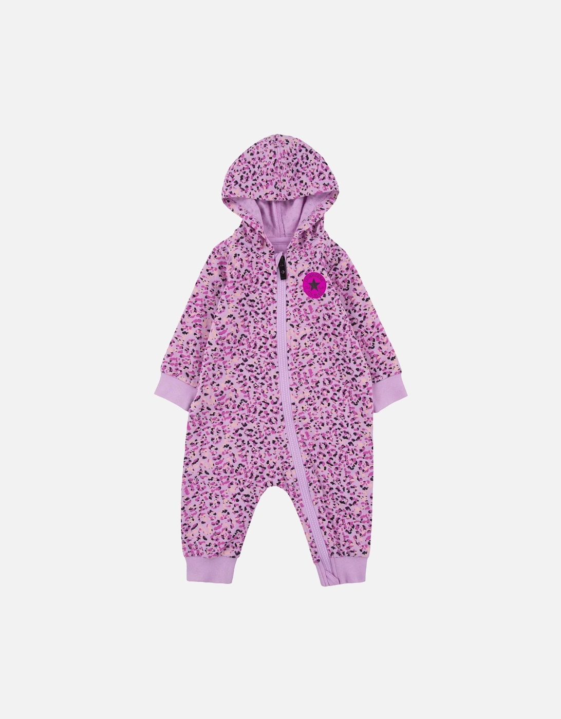Infants Allover Print Hooded Coverall, 4 of 3