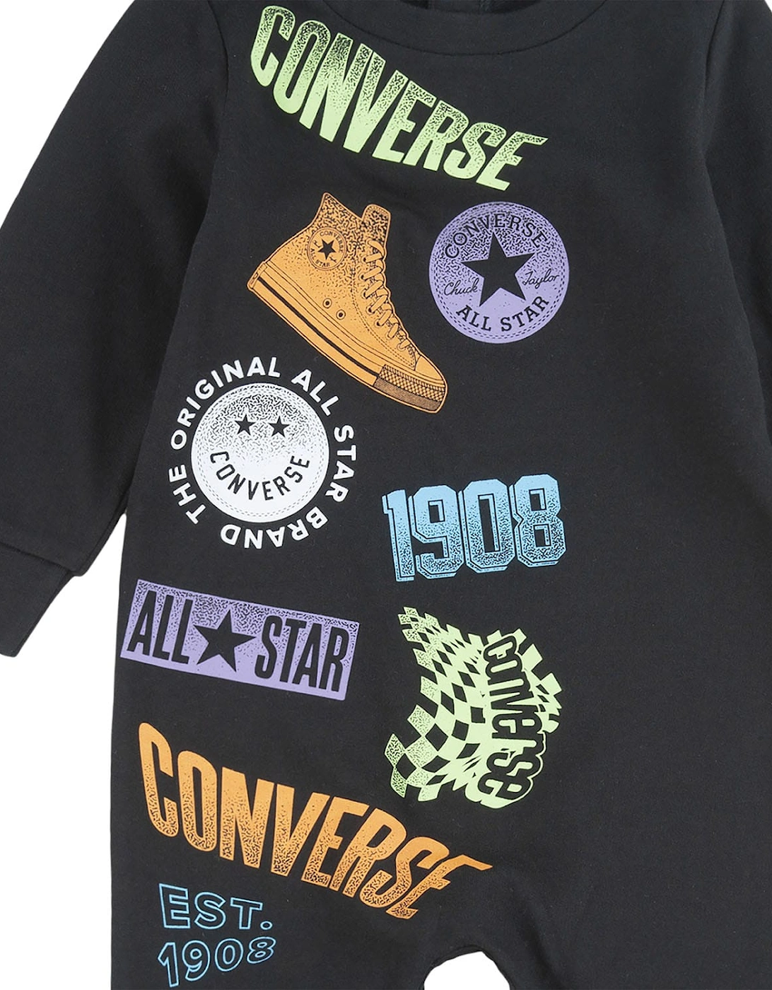 Infants Distored Long Sleeve Coverall
