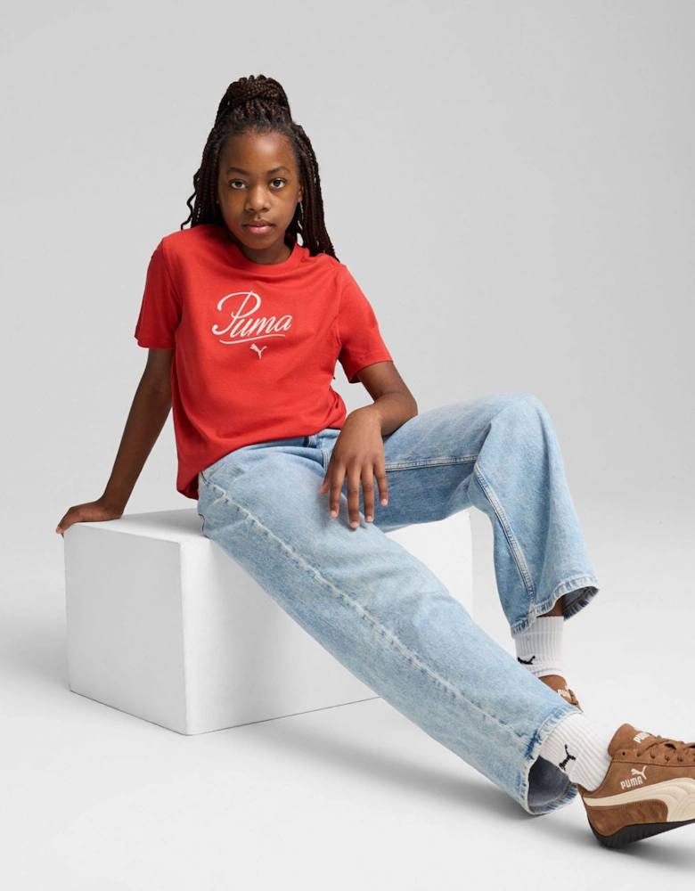 Juniors Essential Script T-Shirt