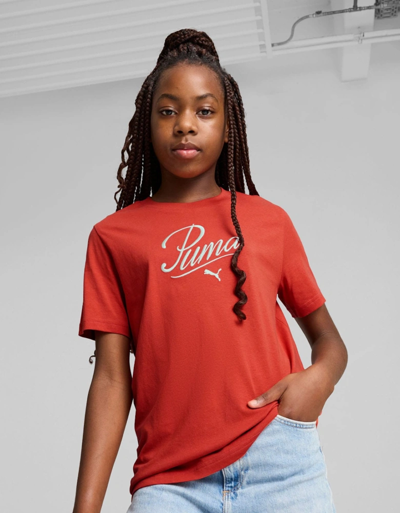 Juniors Essential Script T-Shirt