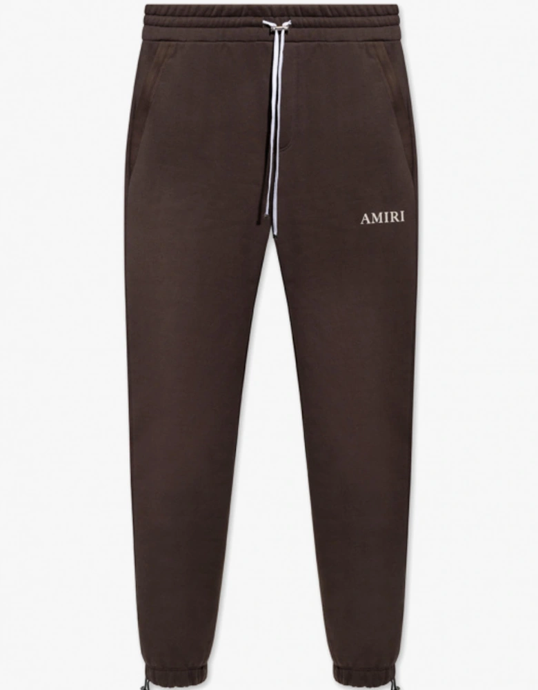 PUFF LOGO SWEATPANTS BROWN
