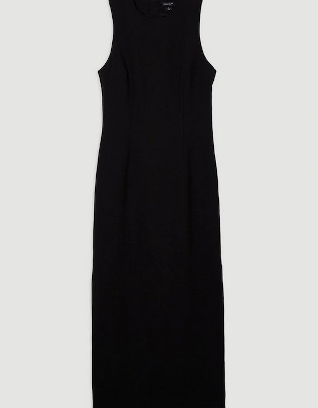 Ponte Crew Neck Maxi Dress