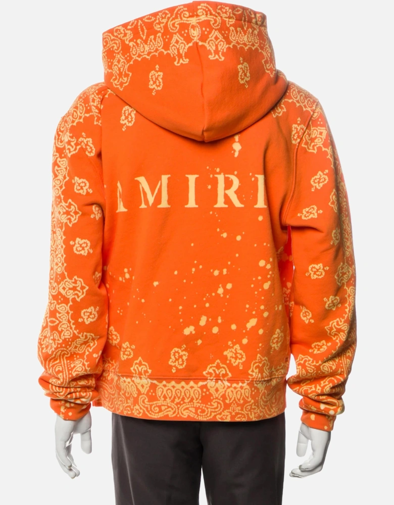 BANDANA BLEACH HOODIE ORANGE
