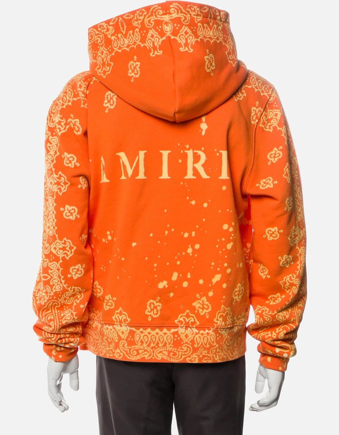 BANDANA BLEACH HOODIE ORANGE