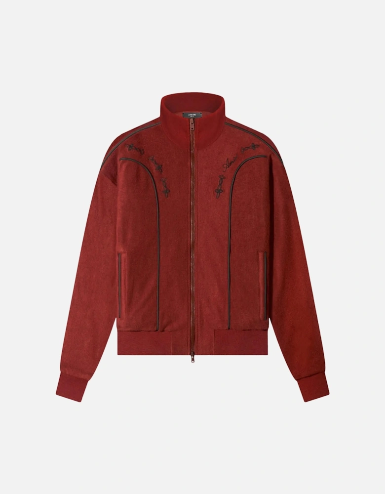 JOHNNY VELOUR TRACK JACKET CLAY