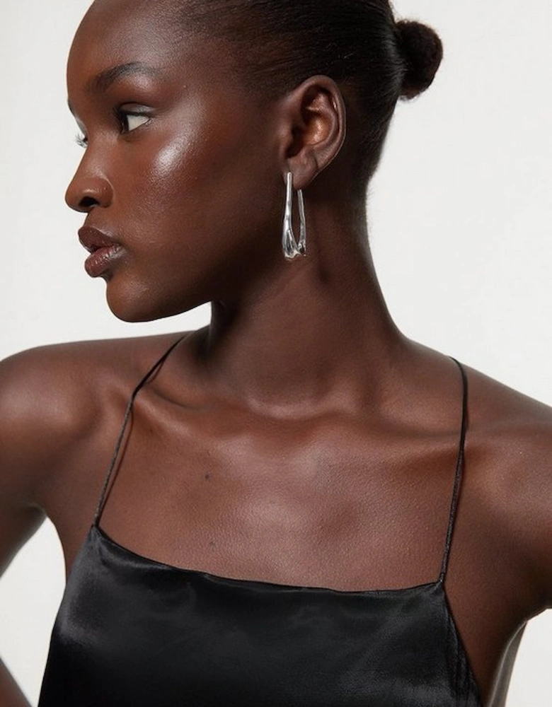 Drop Hoop Earrings