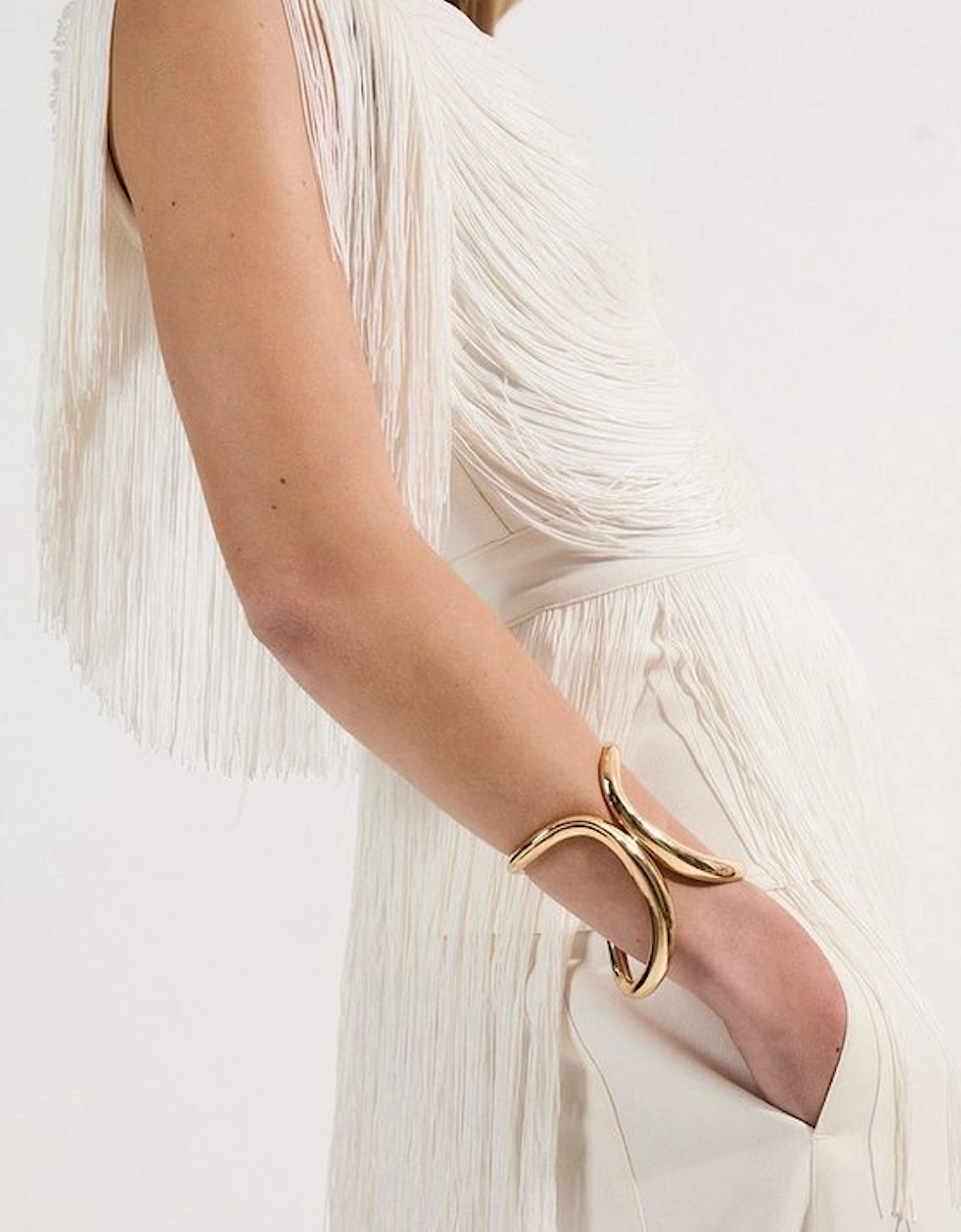 Draped Fringe Knitted Top, 2 of 1