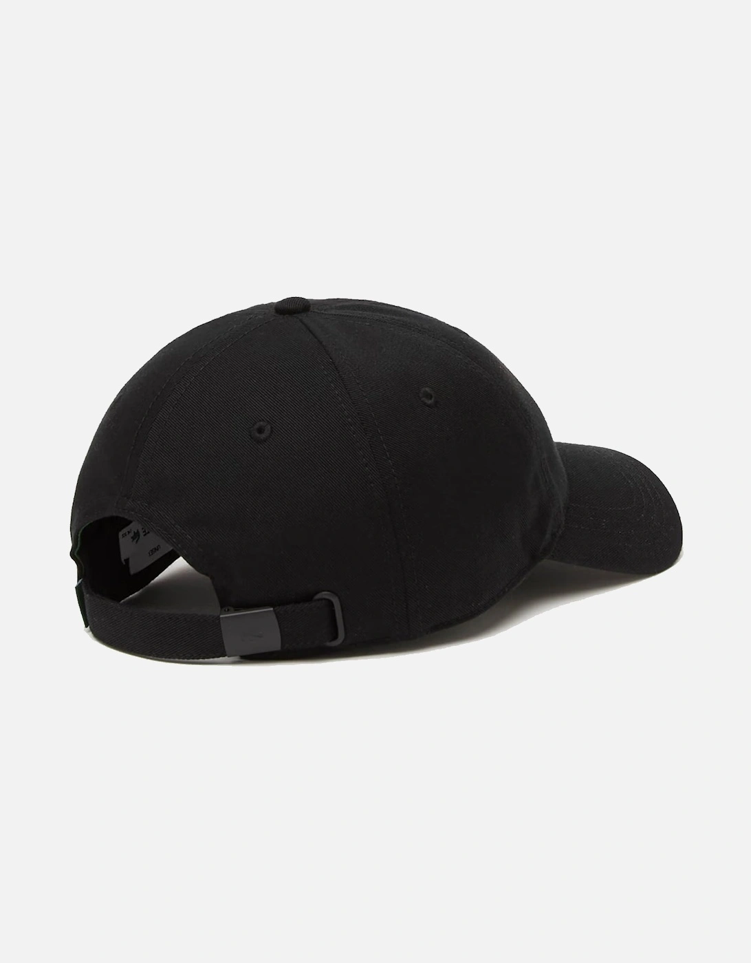 Cotton Large Crocodile Baseball Cap Black